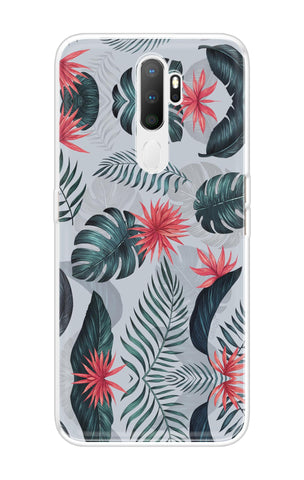Retro Floral Leaf Soft Cover for Oppo A5 2020