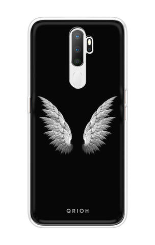 White Angel Wings Soft Cover for Oppo A5 2020