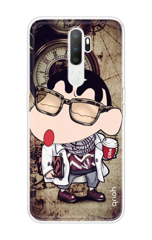 Nerdy Shinchan Soft Cover for Oppo A5 2020