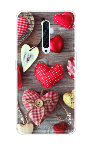 Valentine Hearts Soft Cover for Oppo Reno2 F