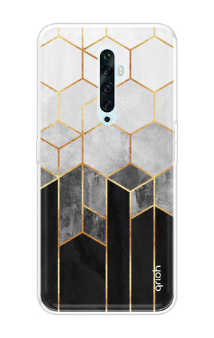 Hexagonal Pattern Soft Cover for Oppo Reno2 F