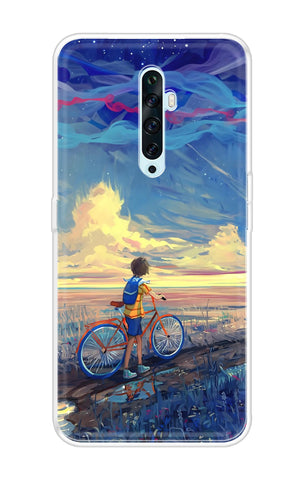 Riding Bicycle to Dreamland Soft Cover for Oppo Reno2 F