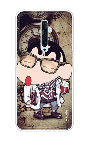 Nerdy Shinchan Soft Cover for Oppo Reno2 F