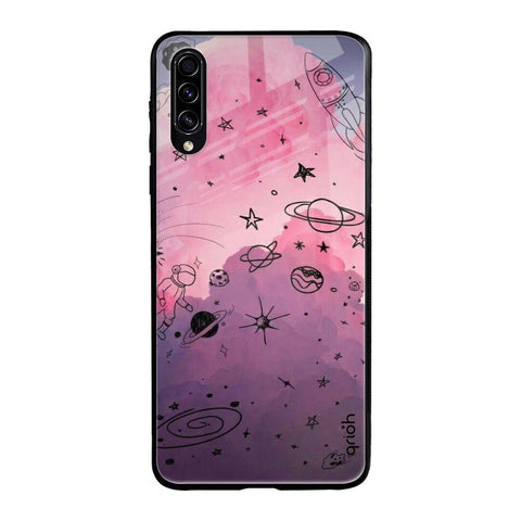 Space Doodles Glossy Case for Samsung Galaxy A70s