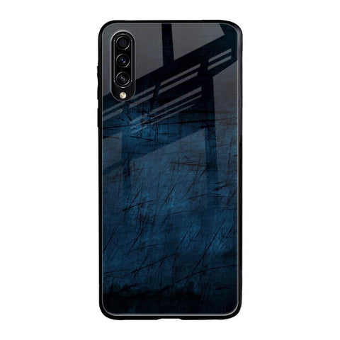 Dark Blue Grunge Glossy Case for Samsung Galaxy A70s