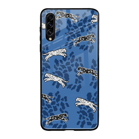 Blue Cheetah Glossy Case for Samsung Galaxy A70s