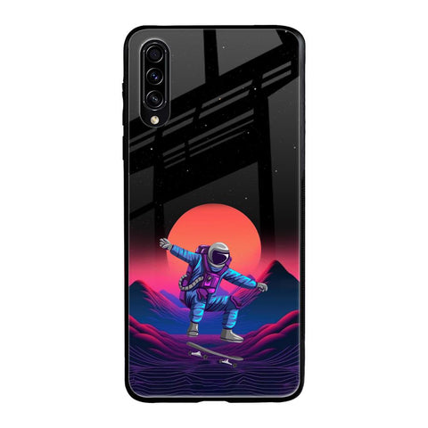 Retro Astronaut Glossy Case for Samsung Galaxy A70s