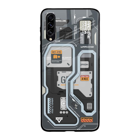 Retro Futuristic Glossy Case for Samsung Galaxy A70s