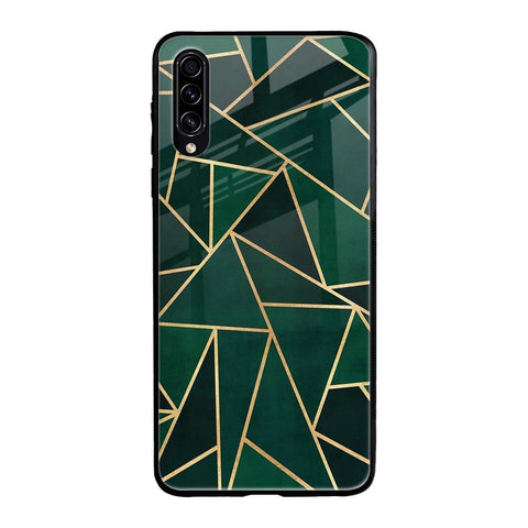 Abstract Green Glossy Case For Samsung Galaxy A70s