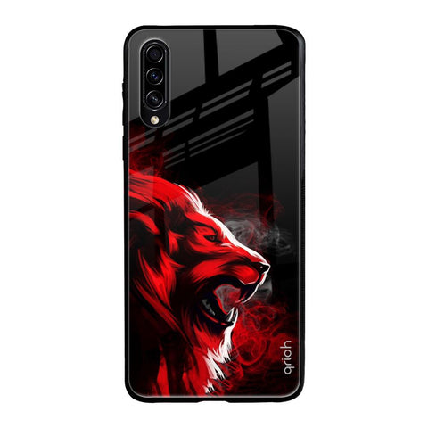 Red Angry Lion Glossy Case for Samsung Galaxy A70s