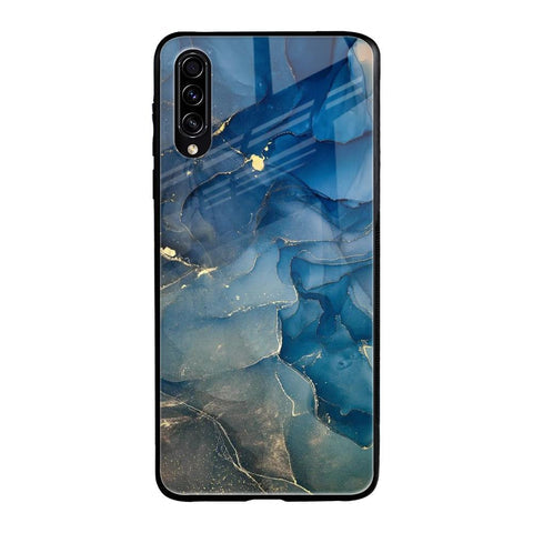 Blue Cool Marble Glossy Case for Samsung Galaxy A70s