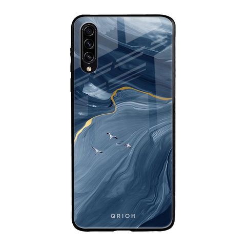 Deep Ocean Marble Glossy Case for Samsung Galaxy A70s
