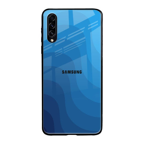 Blue Wave Abstract Glossy Case for Samsung Galaxy A70s
