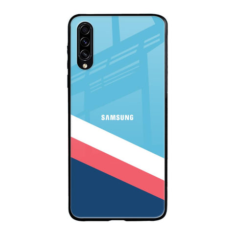 Pink & White Stripes Glossy Case For Samsung Galaxy A70s