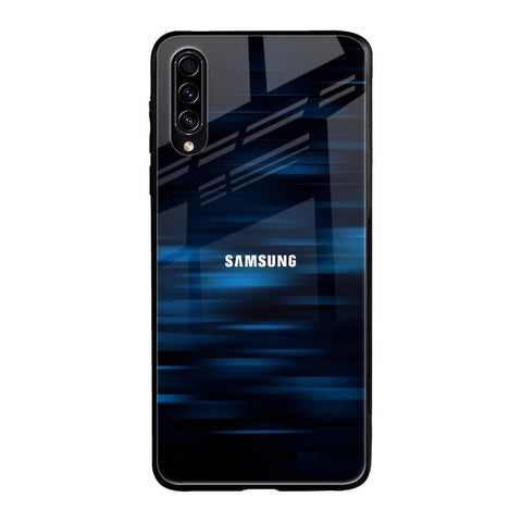 Blue Rough Abstract Glossy Case for Samsung Galaxy A70s