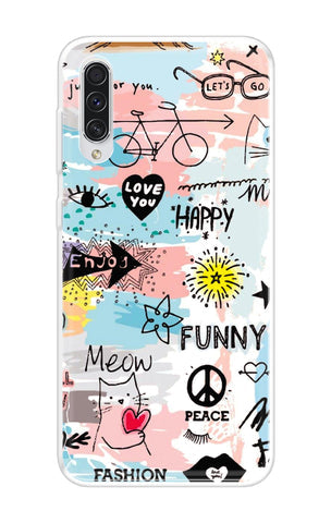 Happy Doodle Soft Cover for Samsung Galaxy A70s