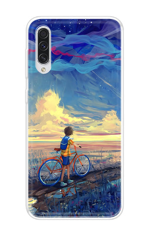 Riding Bicycle to Dreamland Soft Cover for Samsung Galaxy A70s