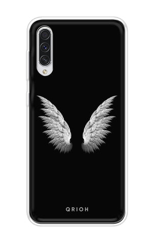 White Angel Wings Soft Cover for Samsung Galaxy A70s
