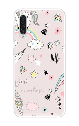 Unicorn Doodle Soft Cover For Samsung Galaxy A70s