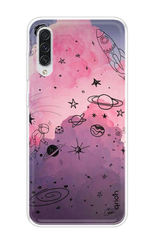 Space Doodles Art Soft Cover For Samsung Galaxy A70s
