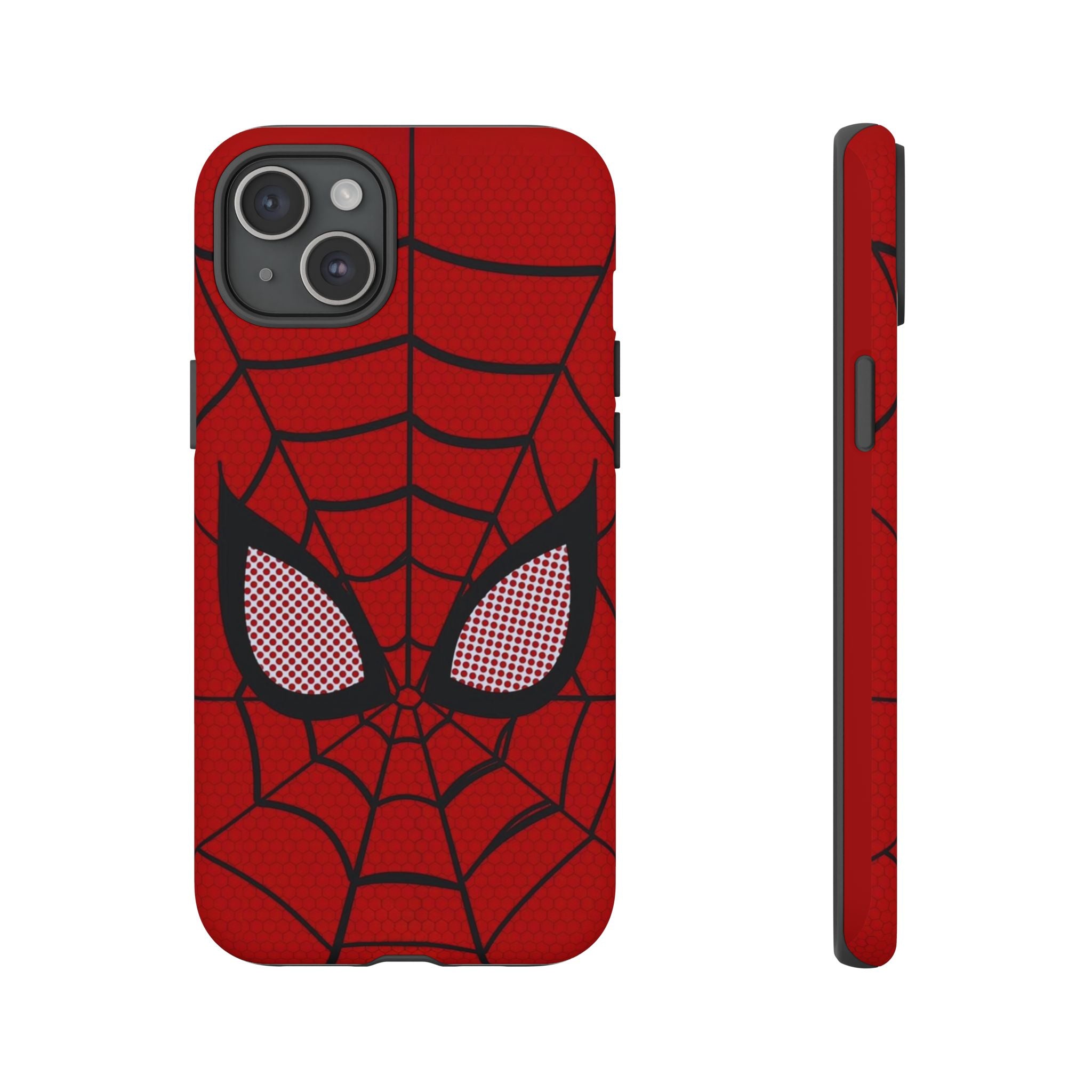 Scarlet Grid Mask Premium Tough Shining Phone Case (Double Layer) Available For All iPhone Models