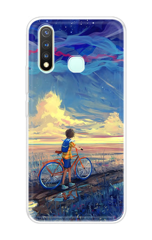 Riding Bicycle to Dreamland Soft Cover for Vivo Y19