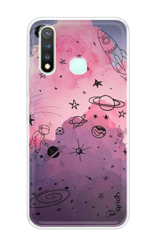 Space Doodles Art Soft Cover For Vivo Y19