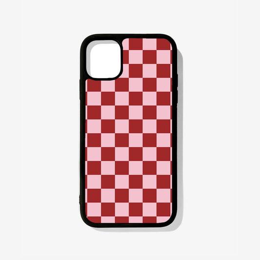 All Models Red Checkered Glossy Case - Case On