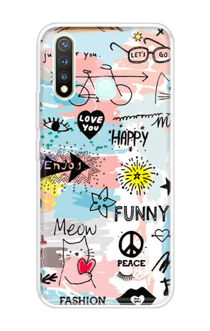 Happy Doodle Soft Cover for Vivo U3