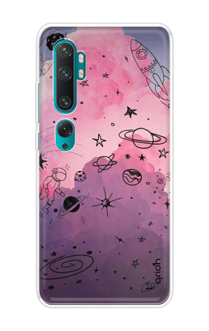 Space Doodles Art Soft Cover For Xiaomi Mi Note 10