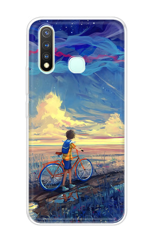 Riding Bicycle to Dreamland Soft Cover for Vivo U20