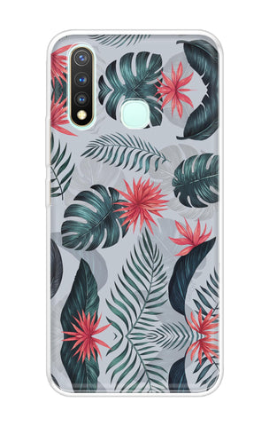 Retro Floral Leaf Soft Cover for Vivo U20