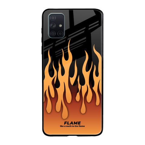 Fire Flame Glossy Case for Samsung Galaxy A51