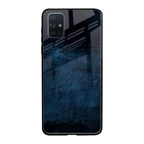 Dark Blue Grunge Glossy Case for Samsung Galaxy A51