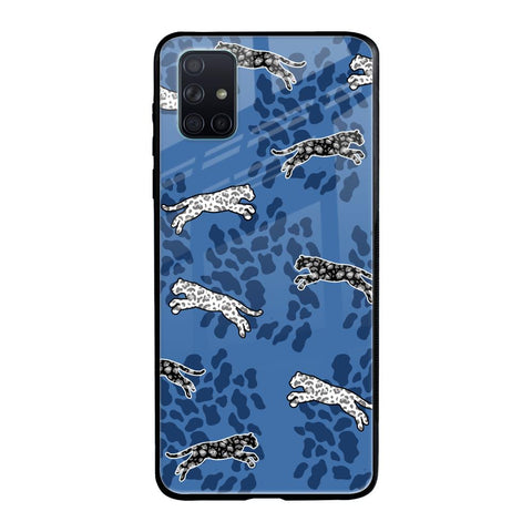 Blue Cheetah Glossy Case for Samsung Galaxy A51