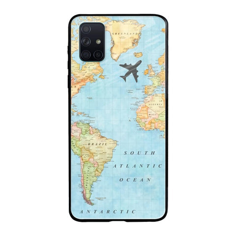 Travel Map Glossy Case for Samsung Galaxy A51