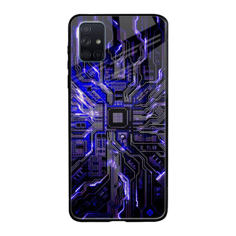 Techno Color Pattern Glossy Case For Samsung Galaxy A51