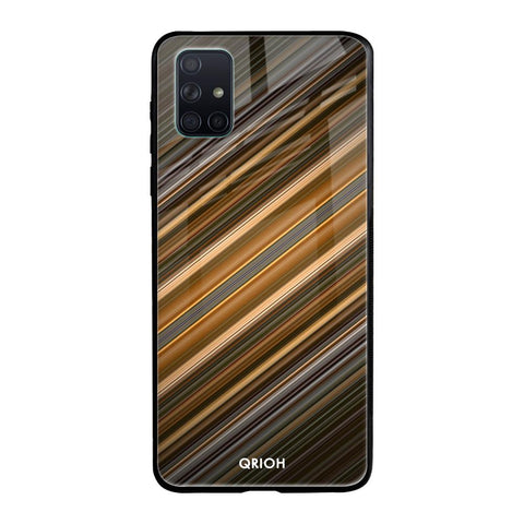 Diagonal Slash Pattern Glossy Case for Samsung Galaxy A51