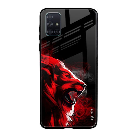 Red Angry Lion Glossy Case for Samsung Galaxy A51