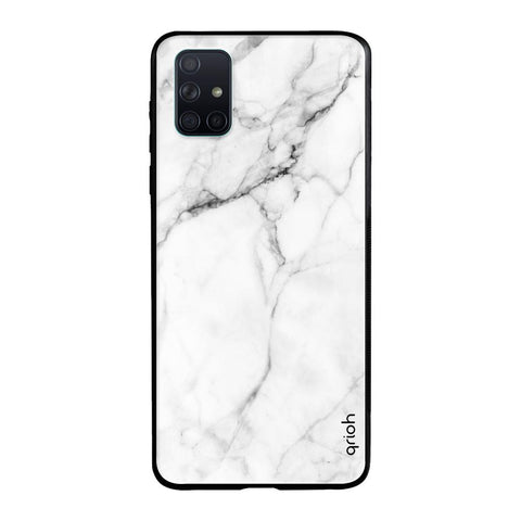 Modern White Marble Glossy case for Samsung Galaxy A51