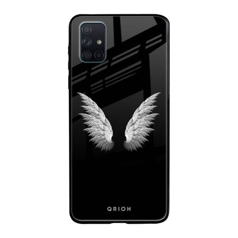 White Angel Wings Glossy Case for Samsung Galaxy A51