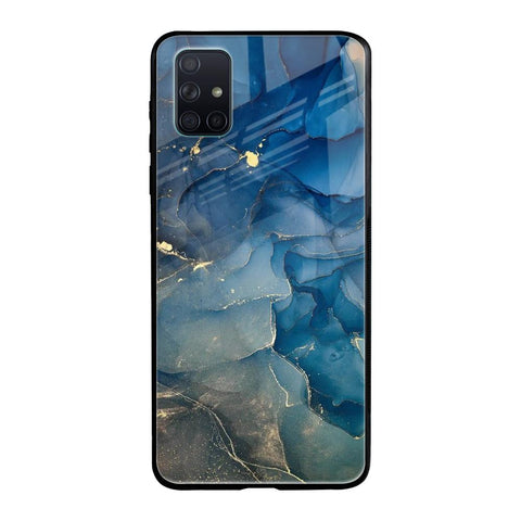 Blue Cool Marble Glossy Case for Samsung Galaxy A51