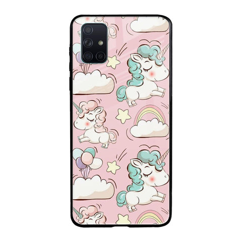 Balloon Unicorn Glossy case for Samsung Galaxy A51