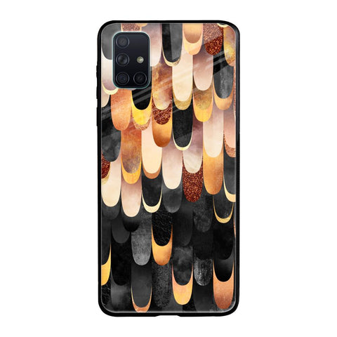 Bronze Abstract Glossy Case for Samsung Galaxy A51