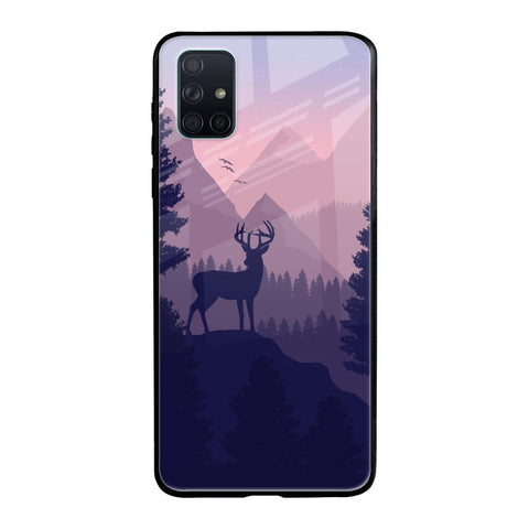 Deer In Night Glossy Case For Samsung Galaxy A51