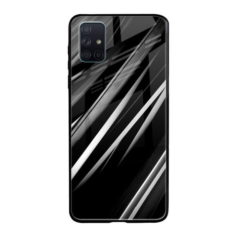 Black & Grey Gradient Glossy Case For Samsung Galaxy A51