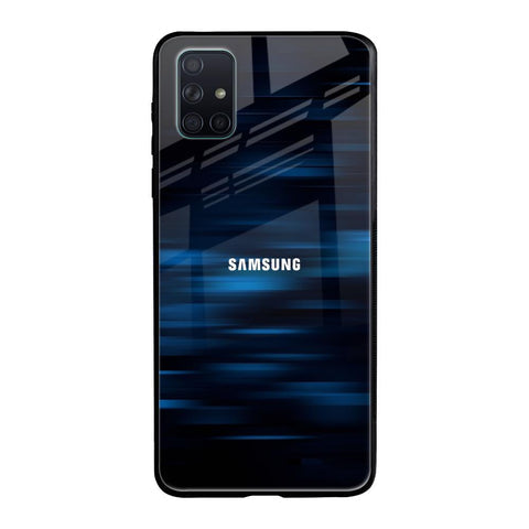 Blue Rough Abstract Glossy Case for Samsung Galaxy A51