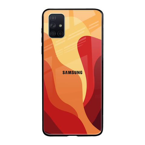 Magma Color Pattern Glossy Case for Samsung Galaxy A51