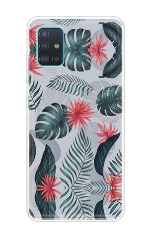 Retro Floral Leaf Soft Cover for Samsung Galaxy A51
