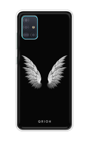 White Angel Wings Soft Cover for Samsung Galaxy A51